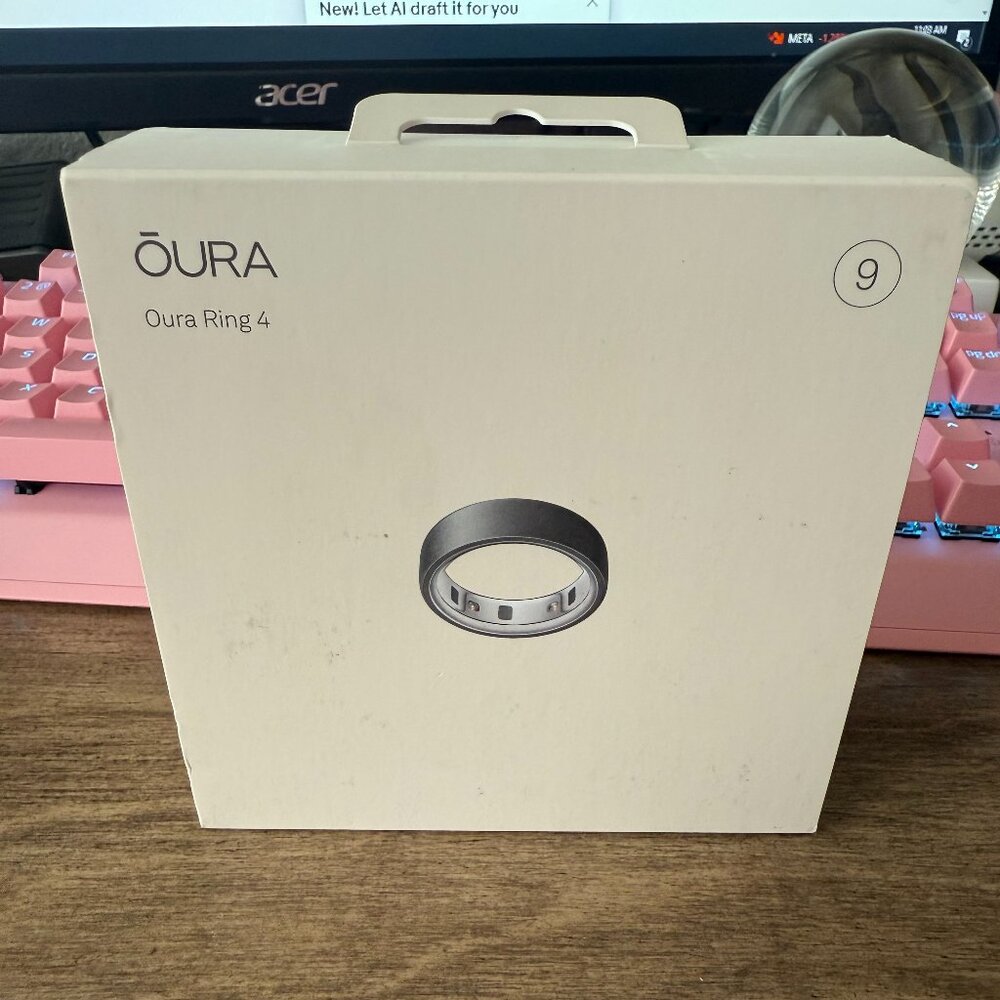 Oura Ring Gen 4 Size 9 Stealth Brand New